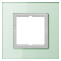 Рамка Jung LS Plus Светло-зеленый 1 пост LSP981GLAS LSP981GLAS  фото | Capital Power - инженерные системы
