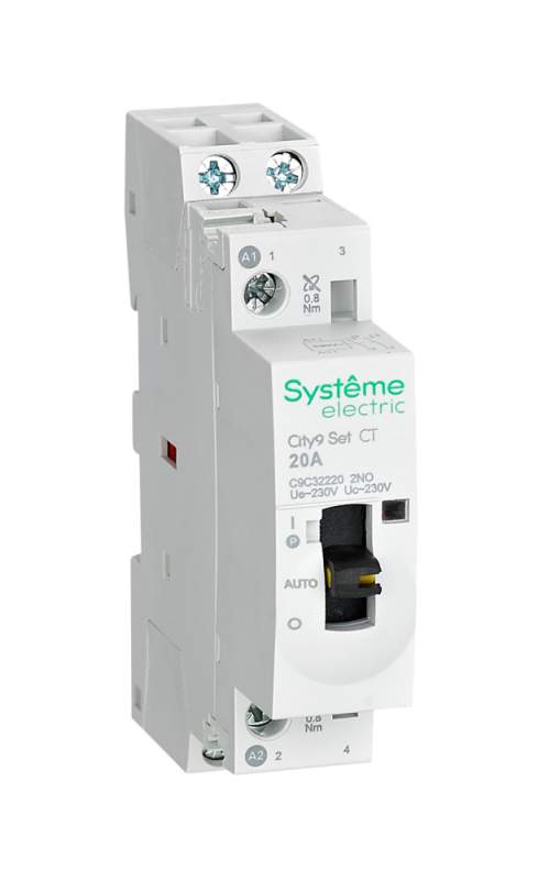 City9 Set Контактор 2P 2НО 20A AC 230В-230В C9C32220  фото | Capital Power - инженерные системы