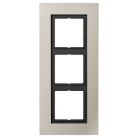 Рамка Jung LS Plus Сталь 3 поста LSP983ES LSP983ES  фото | Capital Power - инженерные системы