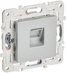 Розетка компьютерная RJ45 кат.6 SK-K02S серебряный IEK серии SKANDY SK-K10-2-K23  фото | Capital Power - инженерные системы
