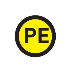 Наклейка "PE" (d20) EKF PROxima AN-2-08  фото | Capital Power - инженерные системы