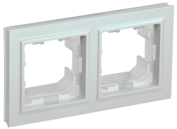 Рамка 2-местная IP44 РУ-2-БрЖ-44 жемчуг IEK серии BRITE BR-M22-44-K36  фото | Capital Power - инженерные системы