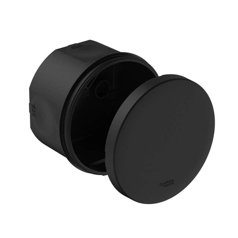 MultiBox Коробка распределительная с мембранными вводами IP66 Ø80x50 Черная (со стикером) под пистолет IMT352951  фото | Capital Power - инженерные системы