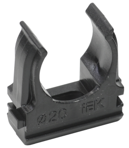 ELASTA Держатель с защелкой CF20 черный IEK CTA10D-CF20-K02-100  фото | Capital Power - инженерные системы