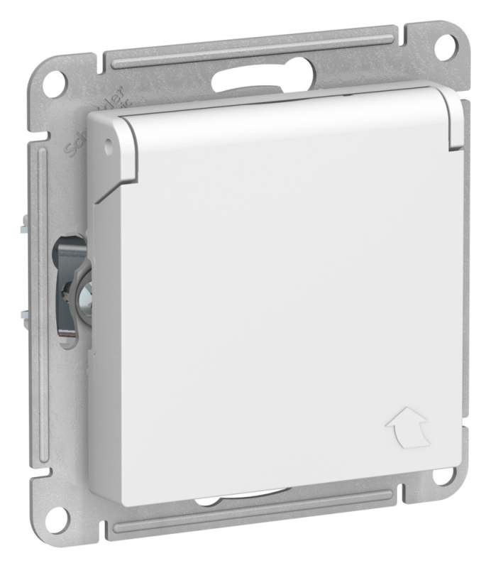 Розетка Systeme Electric серии AtlasDesign С Заземл. Со Шторк. С Крышкой, 16А, Ip20, Механизм, Лотос ATN001346  фото | Capital Power - инженерные системы