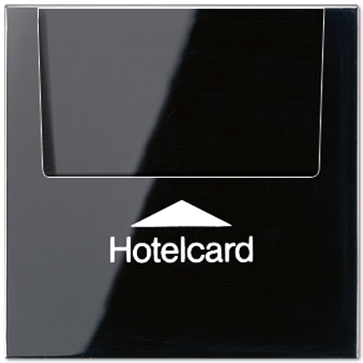 Накладка карточного выключателя Jung LS серия черный HOTELCARD LS590CARDSW LS590CARDSW  фото | Capital Power - инженерные системы