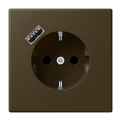 Розетка Jung LS серия Антик SCHUKO® с USB-интерфейсом с 1 USB-портом типа A ME1520-18AAT-L ME1520-18AAT-L  фото | Capital Power - инженерные системы