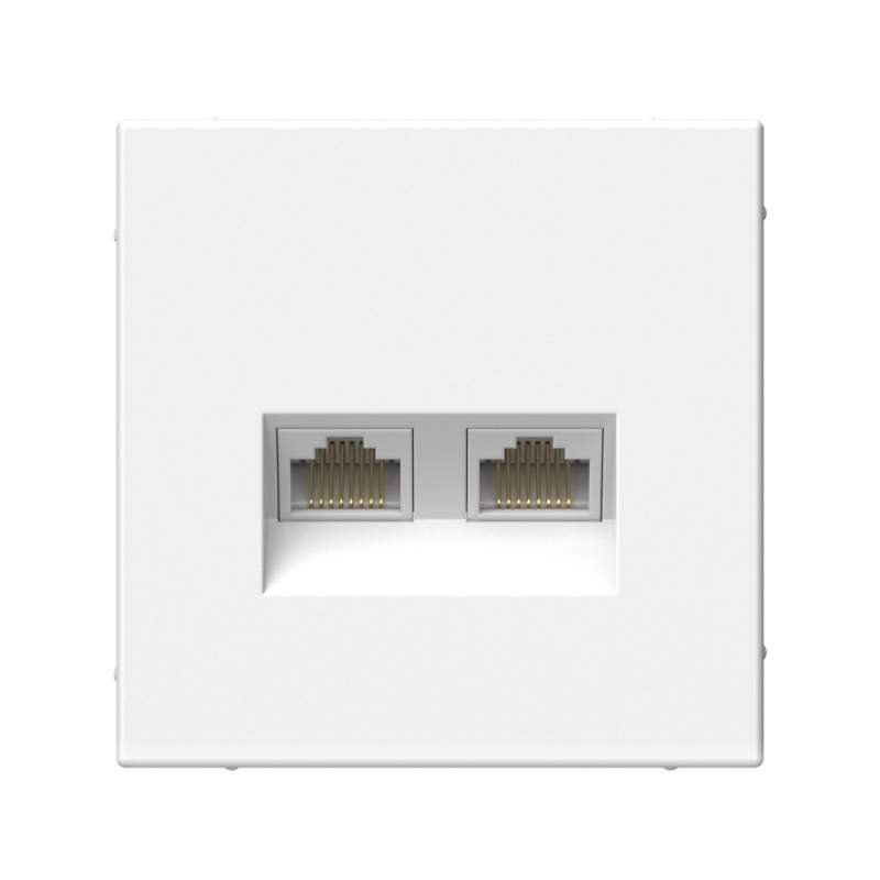 Розетка Systeme Electric серии ArtGallery двойная компьютерная RJ45+RJ45, кат.6А, механизм, ЛОТОС GAL001388  фото | Capital Power - инженерные системы