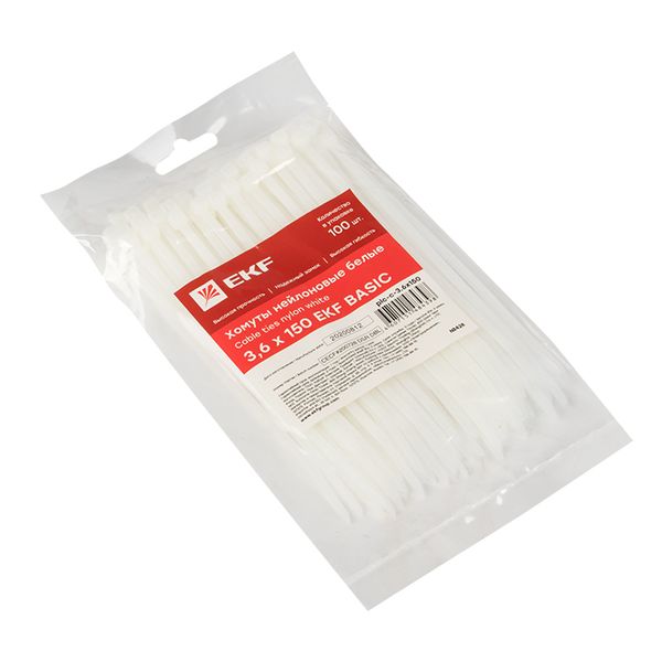 Хомут нейлоновый (3,6х150) (100шт,) EKF Basic PLC-C-3.6X150  фото | Capital Power - инженерные системы
