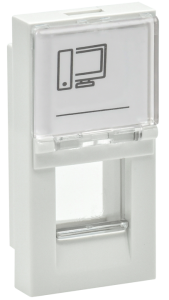 PRIMER Панель лицевая Keystone (1 модуль) белая IEK PR-KK40D-PLK-0-1-K01  фото | Capital Power - инженерные системы