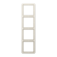 Рамка Jung CD Ударопрочная Бежевый 4 поста CD584WUW CD584WUW  фото | Capital Power - инженерные системы