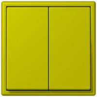 Клавиша Jung Les Couleurs® Le Corbusier vert olive vif для двухклавишного выключателя LC9954320F