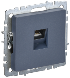 Розетка компьютерная RJ45 кат.6 РК11-БрМ маренго IEK серии BRITE BR-K10-2-K35  фото | Capital Power - инженерные системы