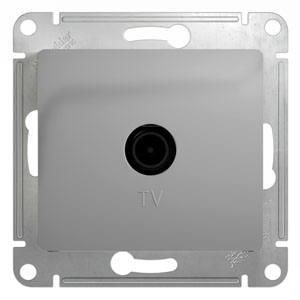 Розетка TV Systeme Electric серии Glossa оконечная 1DB, механизм, АЛЮМИНИЙ GSL000391  фото | Capital Power - инженерные системы