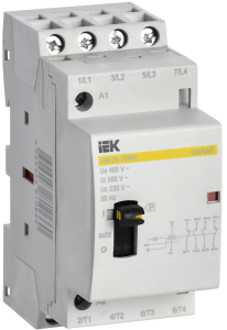 Контактор модульный с ручным управлением КМ20-22МР AC KARAT IEK MKK12-20-22  фото | Capital Power - инженерные системы