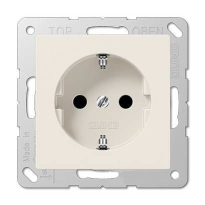 Розетка Jung AS 500 бежевая с заземлением Jung 16А/250В A1520 A1520  фото | Capital Power - инженерные системы