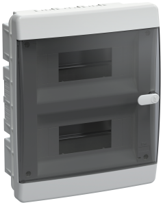 UNION Compact Корпус пластиковый ЩРВ-П-18 IP41 черная прозрачная дверь IEK UIC-KP12-V-18-41-K01  фото | Capital Power - инженерные системы