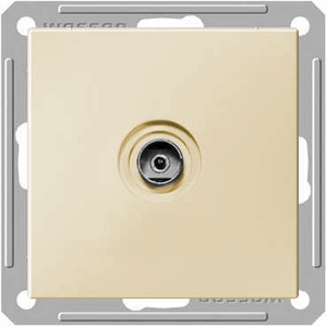Розетка TV (антенна) Systeme Electric серии W59 коннектор, механизм, СЛОНОВАЯ КОСТЬ RTS-151-2-86  фото | Capital Power - инженерные системы