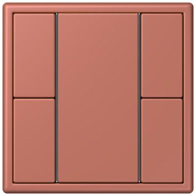 Кнопочный модуль КNX Jung Les Couleurs® Le Corbusier terre sienne brique F 50 с двумя парами кнопок LC502TSA32121 LC502TSA32121  фото | Capital Power - инженерные системы