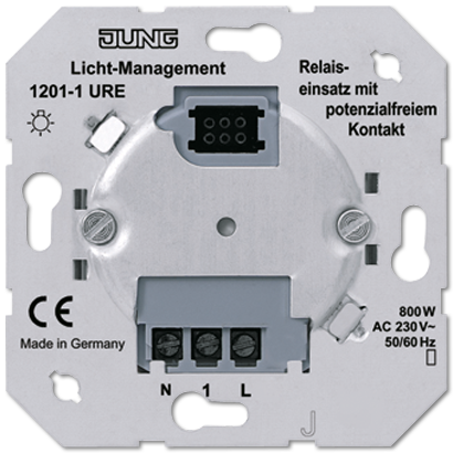 Релейная вставка Jung SL серия 1-канальная 1201-1URE 1201-1URE  фото - Capital Power - Инженерные системы для любимой столицы