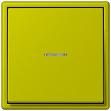 Клавиша Jung Les Couleurs® Le Corbusier vert olive vif для выключателя/кнопки с окошком для подсветки LC990KO54320F LC990KO54320F  фото | Capital Power - инженерные системы