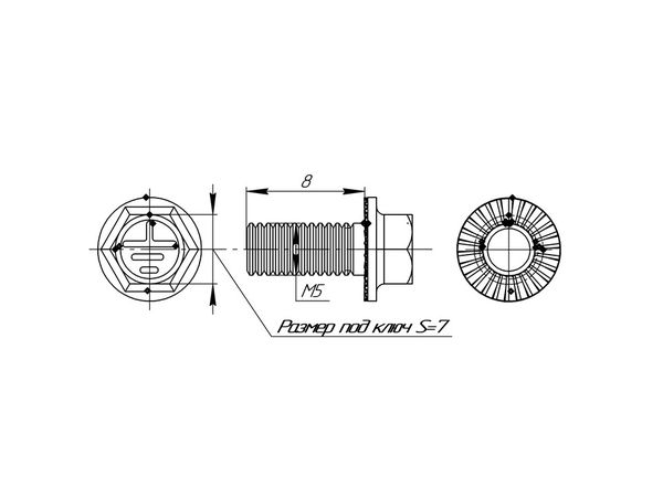 Винт для электрического соединения М5x8 EKF WM5X8  фото | Capital Power - инженерные системы