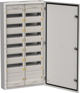 TITAN 5 Корпус металлический ЩРн-168 (2х84) 1085х570х140мм IP54 серый (одна дверь) IEK TI5-50-N-2X084-54-7035  фото | Capital Power - инженерные системы