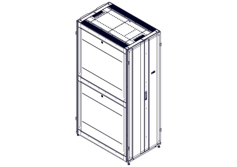 Шкаф Systeme Electric, серия Uniprom, 48U-750/1200, боковые панели 4шт, черный UR3357  фото | Capital Power - инженерные системы