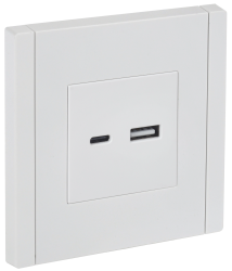 Розетка USB A+C 3,1А FP250 белый IEK серии FORTE&PIANO FP-U22-D31-K01  фото | Capital Power - инженерные системы