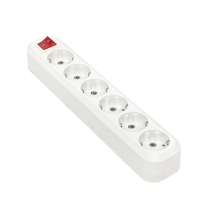 Колодка 6 гнезд 16А 3,5кВт c выкл, с/з Эксперт EKF PROxima AKB16-6i  фото | Capital Power - инженерные системы