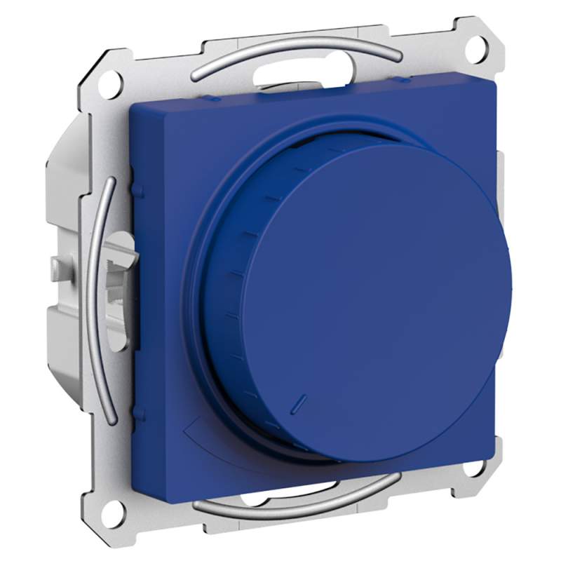 Диммер поворотный Systeme Electric серии AtlasDesign, Led, Rc, 400Вт, Мех., Аквамарин ATN001123  фото | Capital Power - инженерные системы