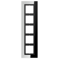 Рамка Jung LS Plus Хром 5 постов LSP985GCR LSP985GCR  фото | Capital Power - инженерные системы
