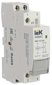 ARMAT Контактор модульный KMR 16А 24В AC/DC 2НО IEK AR-KMR20-016-20-024  фото | Capital Power - инженерные системы