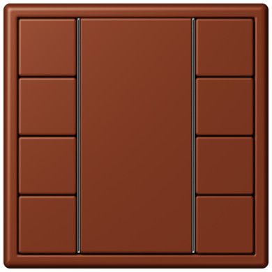 Кнопочный модуль КNX Jung Les Couleurs® Le Corbusier terre sienne brulee 59 F 50 с четырьмя парами кнопок LC504TSA4320D LC504TSA4320D  фото | Capital Power - инженерные системы