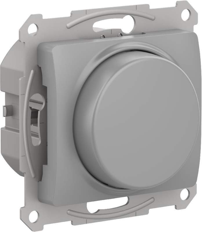 Диммер Systeme Electric серии Glossa, LED, RC, 400Вт, мех., АЛЮМИНИЙ GSL000323  фото | Capital Power - инженерные системы