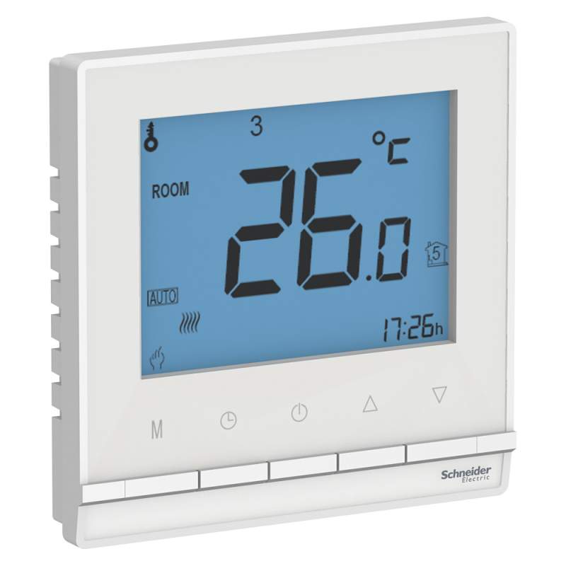 Термостат электронный Systeme Electric серии AtlasDesign.,От+5До+35°C,16A,В Сб., Белый ATN000138  фото | Capital Power - инженерные системы