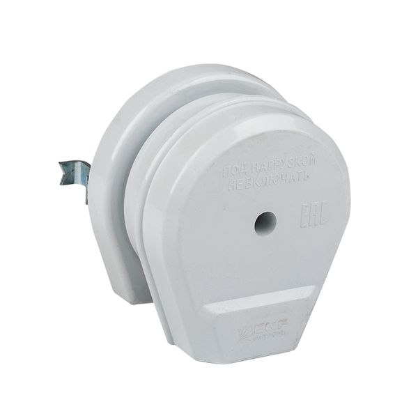 Разъем РШ-ВШ 32А 250В 2P+PE (СУ) пластиковый бел, EKF PROxima AS-250-H-02  фото | Capital Power - инженерные системы