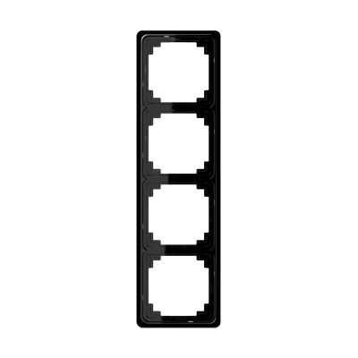 Рамка Jung CD Plus Черный 4 поста CDP584SW CDP584SW  фото | Capital Power - инженерные системы