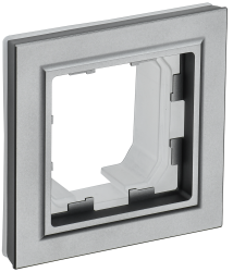 Рамка 1-местная IP44 РУ-1-БрС-44 сталь IEK серии BRITE BR-M12-44-K46  фото | Capital Power - инженерные системы