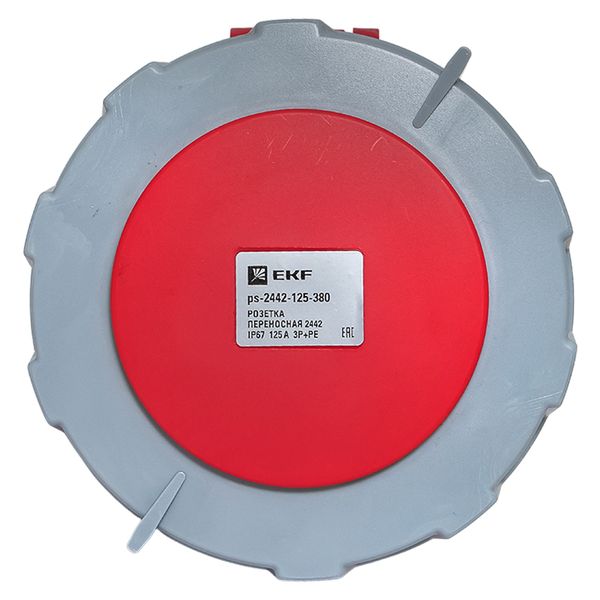 Розетка переносная 2442 3Р+РЕ 125А 380В IP67 EKF PROxima PS-2442-125-380  фото | Capital Power - инженерные системы