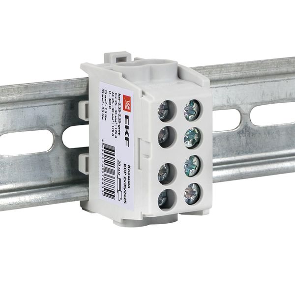 Клемма распределительная КСР с двойным винтом 2x35/2x25 серая EKF PROxima KSR-2.35-2.25-GREY  фото | Capital Power - инженерные системы