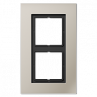 Рамка Jung LS Plus Сталь 2 поста LSP982ES LSP982ES  фото | Capital Power - инженерные системы