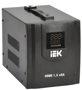 Стабилизатор напряжения серии HOME 1,5 кВА (СНР1-0-1,5) IEK IVS20-1-01500  фото | Capital Power - инженерные системы