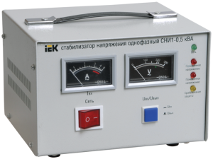 Стабилизатор напряжения СНИ1-0,5 кВА однофазный IEK IVS10-1-00500  фото | Capital Power - инженерные системы