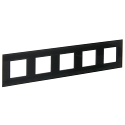 Рамка 5-местная SK-F25G стекло графит IEK серии SKANDY SK-M52-G-K53  фото | Capital Power - инженерные системы