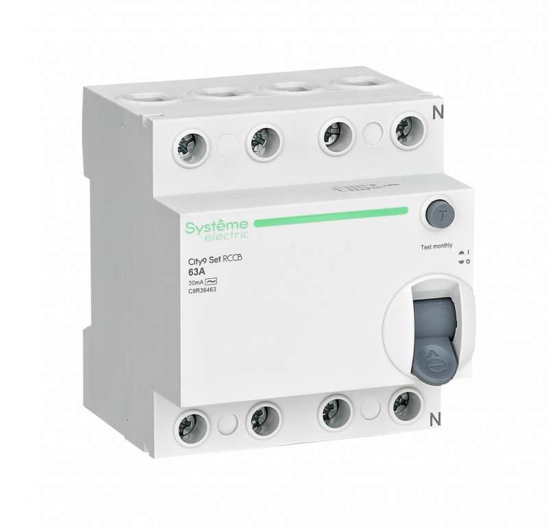City9 Set ВДТ 63А 4P 30мА Тип-AC 400В C9R36463  фото | Capital Power - инженерные системы