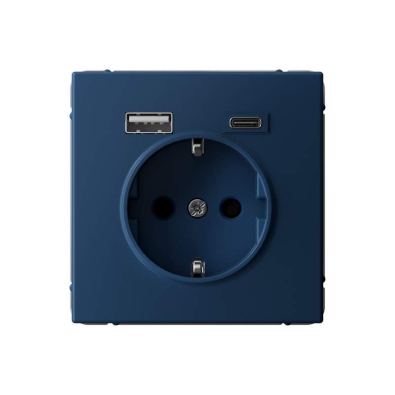 Розетка USB Systeme Electric серии ArtGallery комбо: 16А с 2 USB A+C, 5В/2,4А/3,0А, 2х5В/1,5А, механизм, АКВАМАРИН GAL001132  фото | Capital Power - инженерные системы