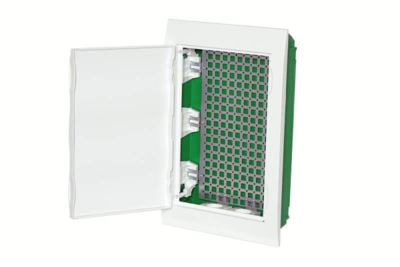 City9 Box IT корпус встраиваемый с белой дв. 3ряд/36мод 2 розетки EZ9E312P2FIT  фото | Capital Power - инженерные системы