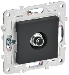 Розетка TV проходная SK-A17G графит IEK серии SKANDY SK-A10-P-K53  фото | Capital Power - инженерные системы