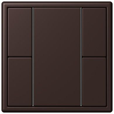 Кнопочный модуль КNX Jung Les Couleurs® Le Corbusier terre d‘ombre brulee 59 F 50 с двумя парами кнопок LC502TSA4320J LC502TSA4320J  фото | Capital Power - инженерные системы